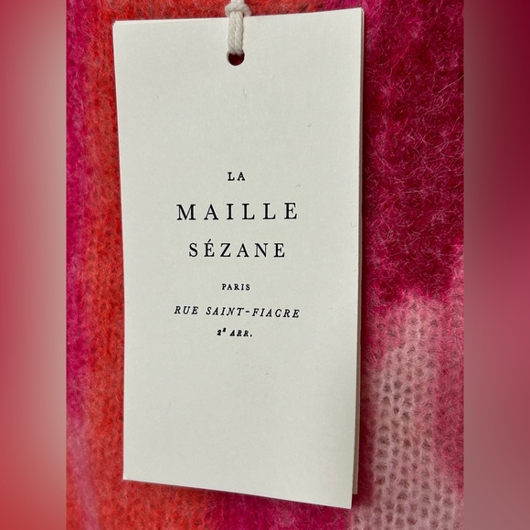 New! Sezane La Maille Judith Jumper Wool Blend Multicolor Sweater Womens Medium - Picture 6 of 15